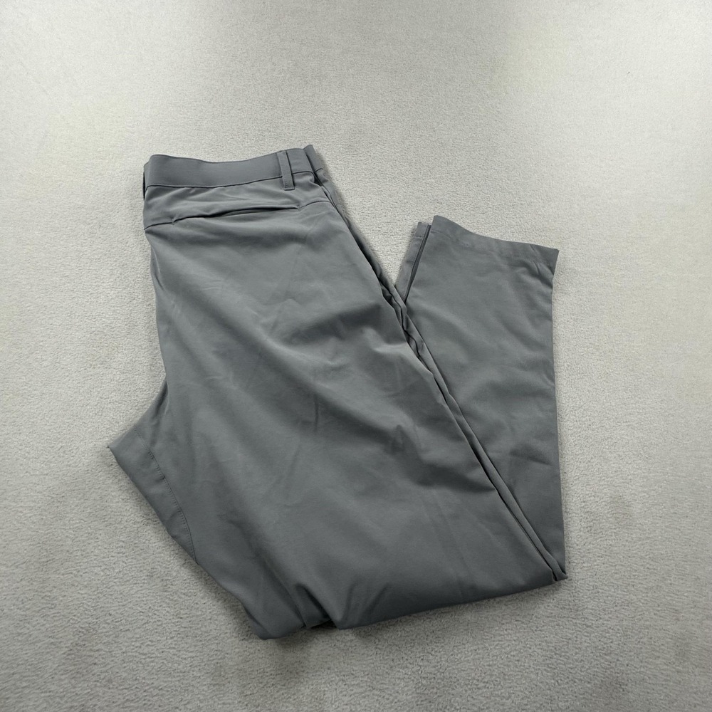 Fabletics The Only Pant Pants Mens 35 Gray Classic Fit Lightweight Stretch Golf
